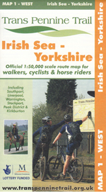 Trans Pennine Trail - Map 1 West - Irish Sea to Yorkshire