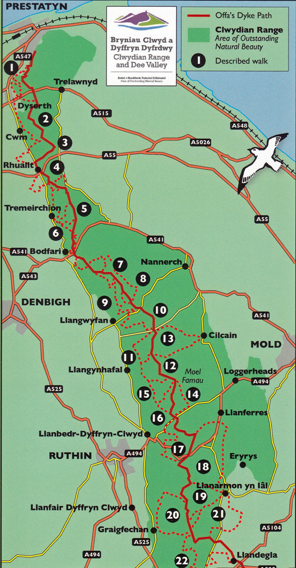 Walks on the Clwydian Range Guidebook