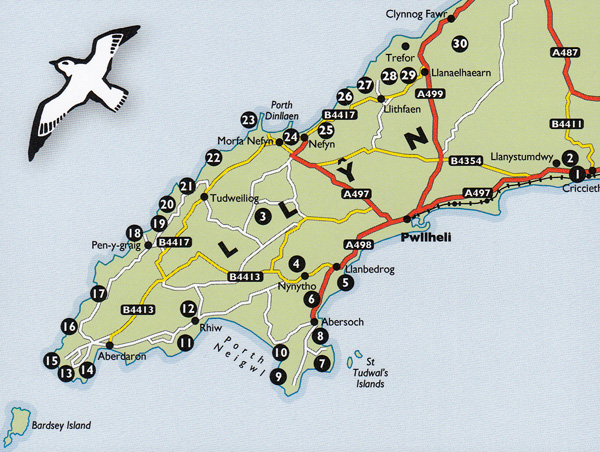 Walks on the Llyn Peninsula Kittiwake Guidebook