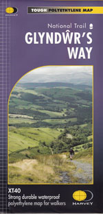 Glyndwr's Way National Trail Harvey Map