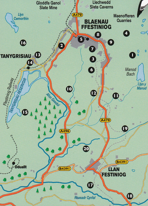 Walks in and around Blaenau Ffestiniog Guidebook