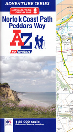 Norfolk Coast Path and Peddars Way AZ Adventure Map