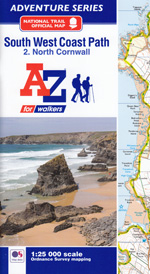 South West Coast Path North Cornwall AZ Adventure Map 2