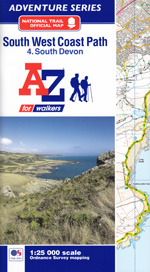 South West Coast Path South Devon AZ Adventure Map 4