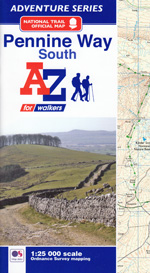 Pennine Way South AZ Adventure Map