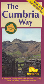Cumbria Way Footprint Walking Map-Guide